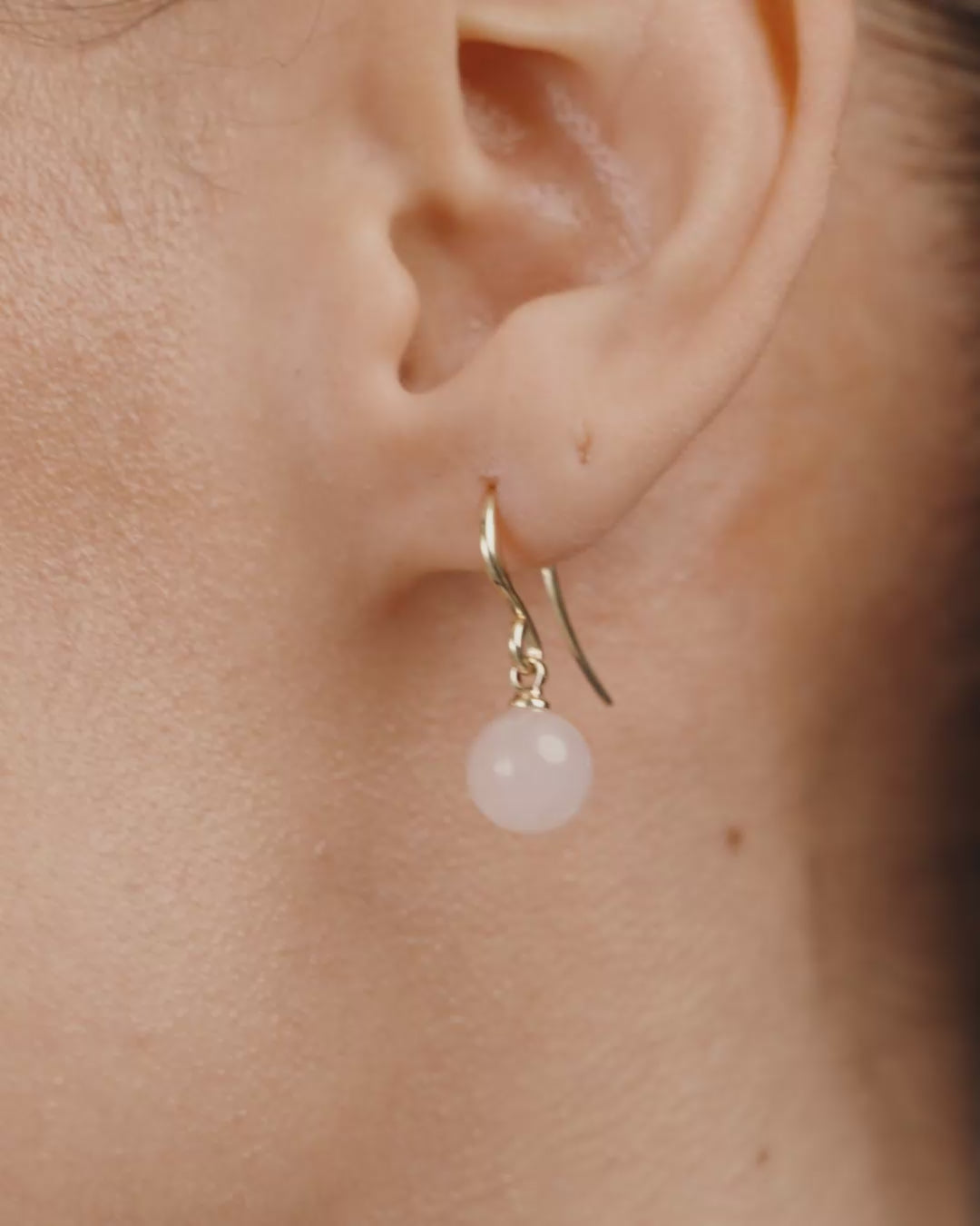 GOLDIE pink earrings gold-plated