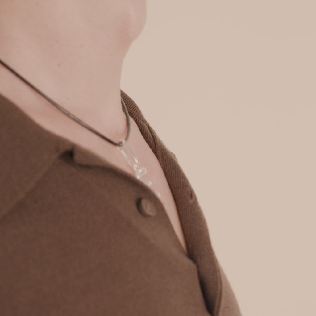 CHARM pendant E, silver-plated